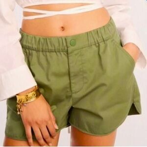 J Crew Olive green Pull On Lightweight Chino Shorts Size XXS